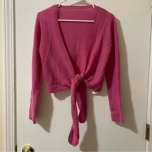 Club Monaco Caban Cashmere Knot Cardigan